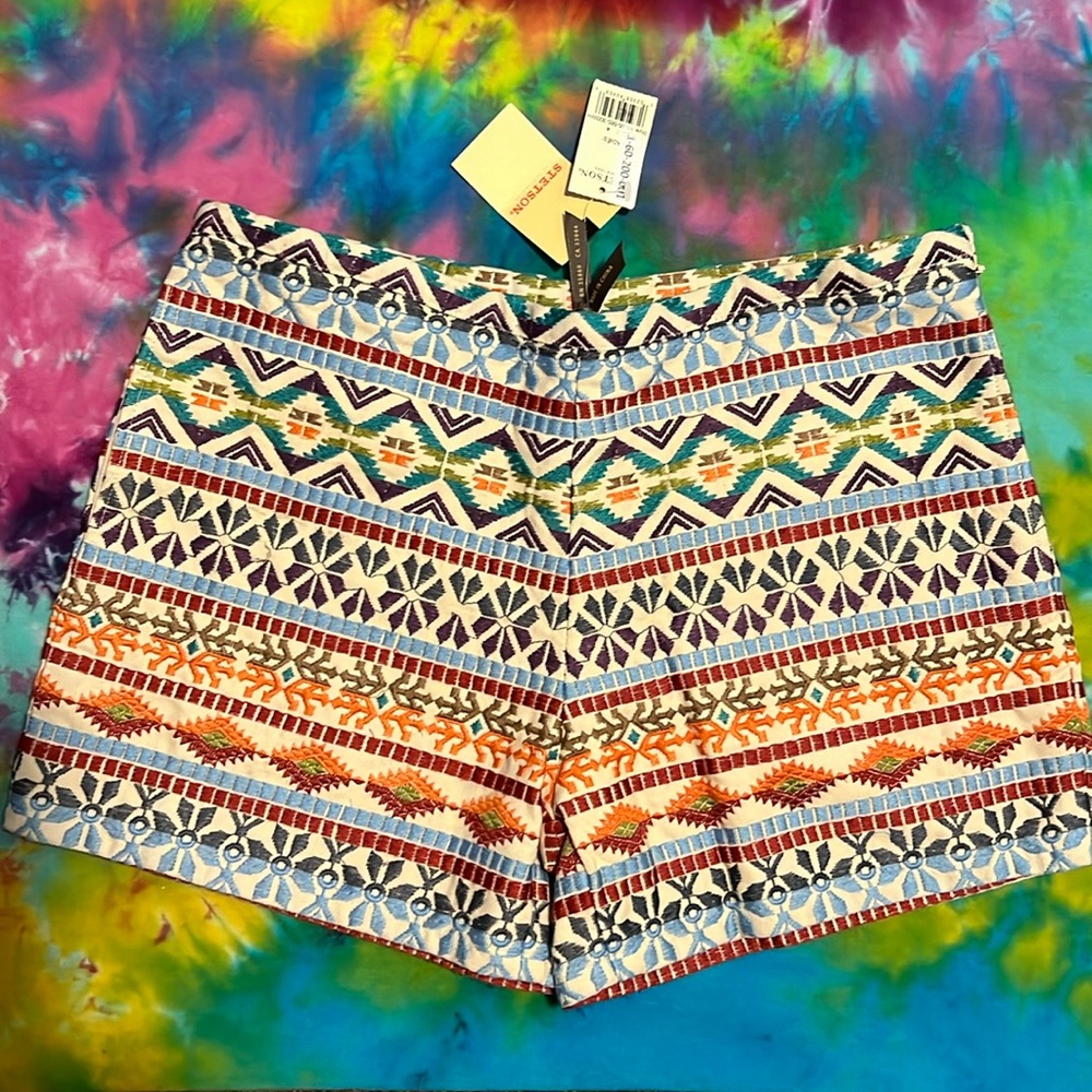 Stetson Multicolor Patterned High Waist Women Shorts
